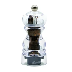MACINA PEPE MILANO IN ACRILICO TRASPARENTE H. 12CM