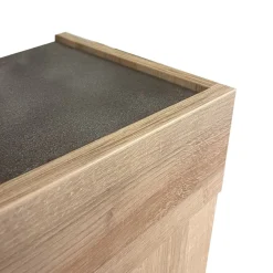 MADIA 3 ANTE NERO PORTLAND E RIVIERA OAK: vendita online MADIA 3 ANTE NERO PORTLAND E RIVIERA OAK in offerta