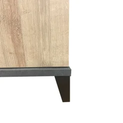 MADIA 3 ANTE NERO PORTLAND E RIVIERA OAK: vendita online MADIA 3 ANTE NERO PORTLAND E RIVIERA OAK in offerta