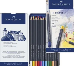 Matite goldfaber permanent: astuccio da 12 matite colorate