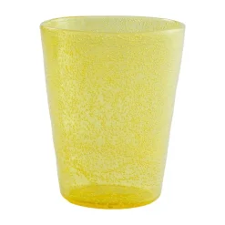 MEMENTO - BICCHIERE ACQUA IN VETRO YELLOW TRASPARENT 30CL