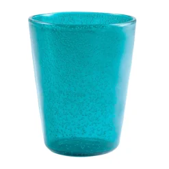 MEMENTO - BICCHIERE ACQUA IN VETRO TORQUOISE 30CL