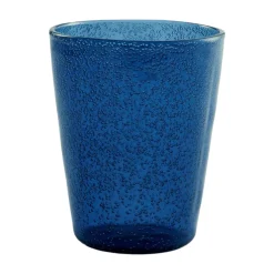 MEMENTO - BICCHIERE ACQUA IN VETRO DEEP BLUE 30CL