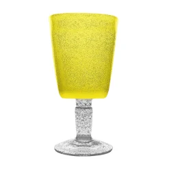 MEMENTO - BICCHIERE VINO LINEA GOBLET IN VETRO YELLOW 30CL