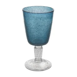 MEMENTO - CALICE DA VINO LINEA GOBLET IN VETRO DEEP BLUE 30CL