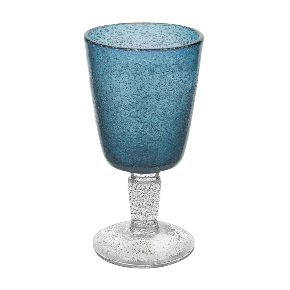 MEMENTO - CALICE DA VINO LINEA GOBLET IN VETRO DEEP BLUE 30CL
