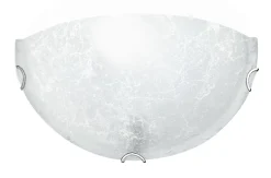 MEZZO APPLIQUE FILANTE BIANCO D30X15CM G/SLIT NERO - 1XE27 MAX 60W: vendita online MEZZO APPLIQUE FILANTE BIANCO D30X15CM G/SLIT NERO - 1XE27 MAX 60W in offerta