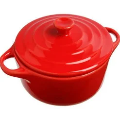 MINI CASSERUOLA 2 MANICI IN GRES DIAM. 10CM ASSORTITO