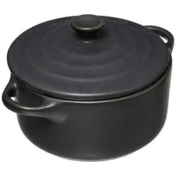 MINI CASSERUOLA 2 MANICI IN GRES DIAM. 10CM ASSORTITO