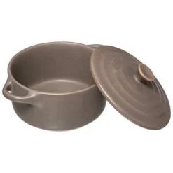 MINI CASSERUOLA 2 MANICI IN GRES DIAM. 10CM ASSORTITO