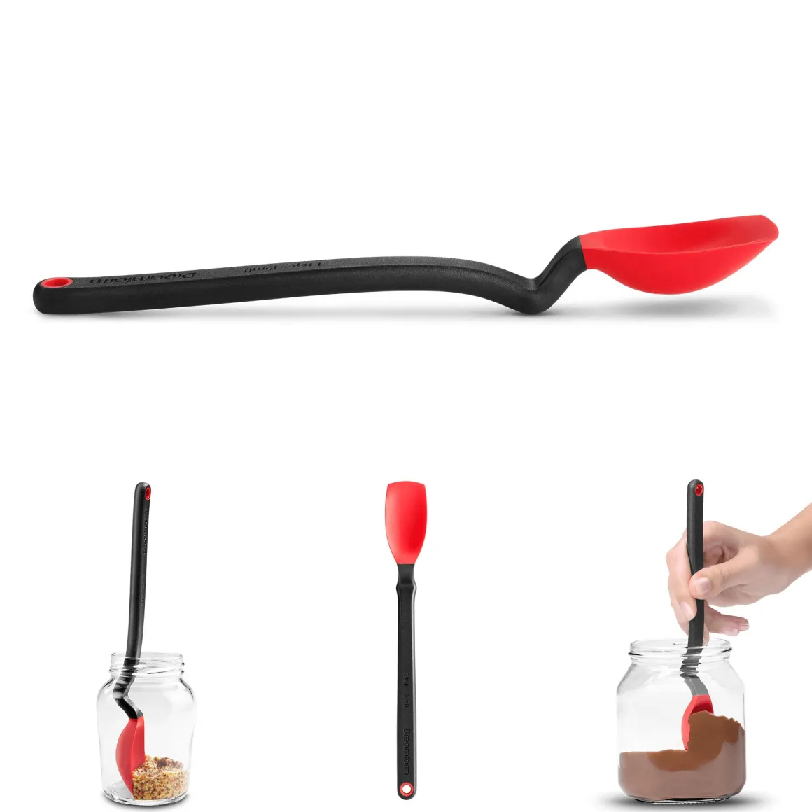 MINI SUPOON - CUCCHIAIO/RASCHIETTO ROSSO 20.2CM
