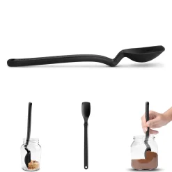 MINI SUPOON - CUCCHIAIO/RASCHIETTO NERO 20.2CM