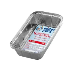 MISTERPACK - SET 4 VASCHETTE IN ALLUMINIO 3 PORZIONI