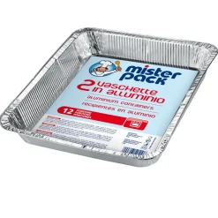 MISTERPACK - SET 2 VASCHETTE IN ALLUMINIO 12 PORZIONI
