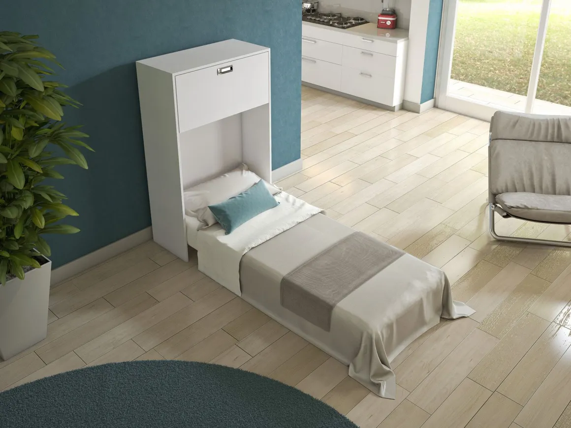 Mobile Letto con Tavolo incluso: Letto con rete e materasso inlcuso