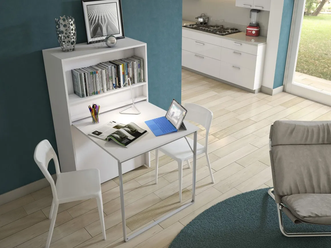 Mobile Letto con Tavolo incluso: Letto con rete e materasso inlcuso
