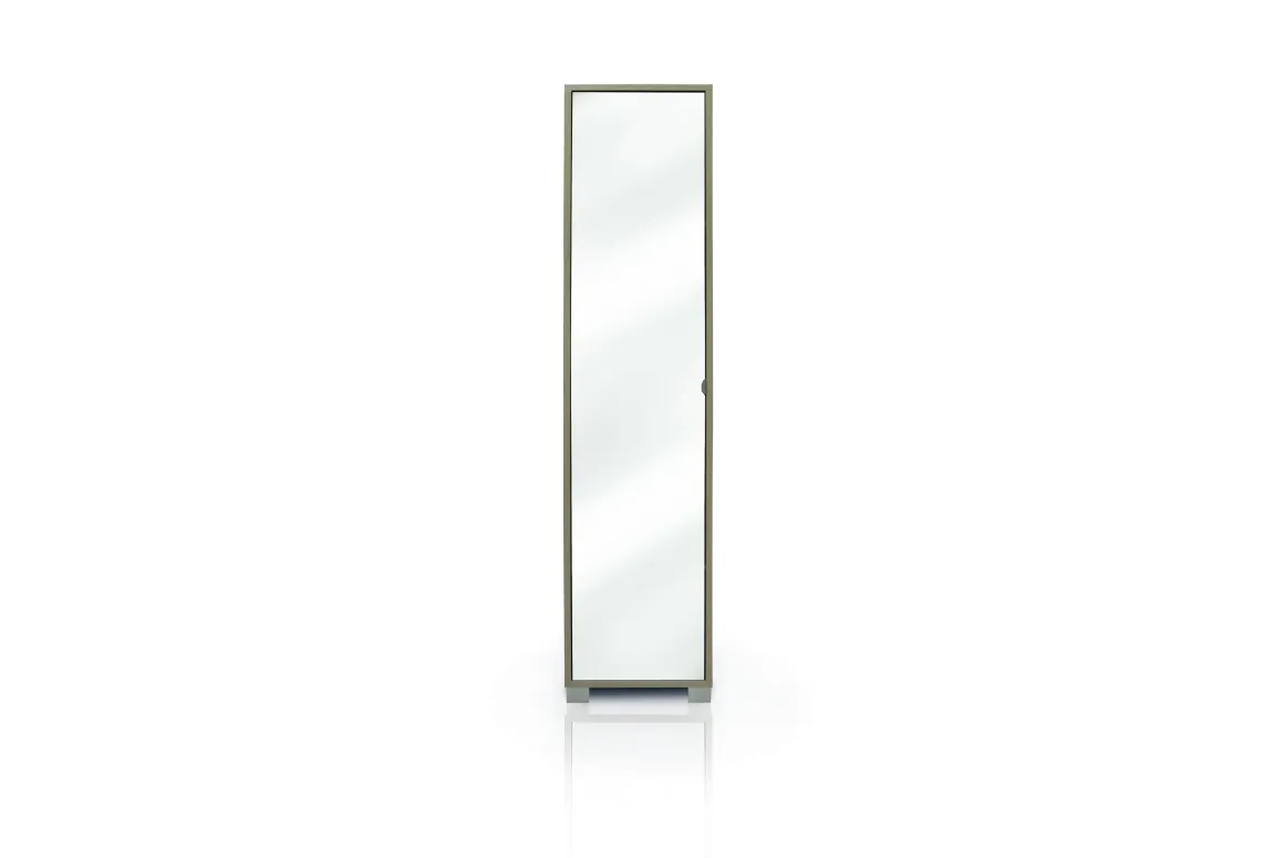 Mobile a colonna in offerta: colonna finitura olmo ad una anta a specchio 190cm
