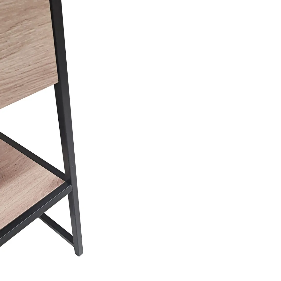MOBILE CM 40X33 H.91 ROVERE NODATO E METALLO NERO in vendita online