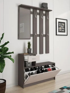 MOBILE DA INGRESSO KEN IN LAMINATO COBALT GREY E CASHMERE: vendita online MOBILE DA INGRESSO KEN IN LAMINATO COBALT GREY E CASHMERE in offerta
