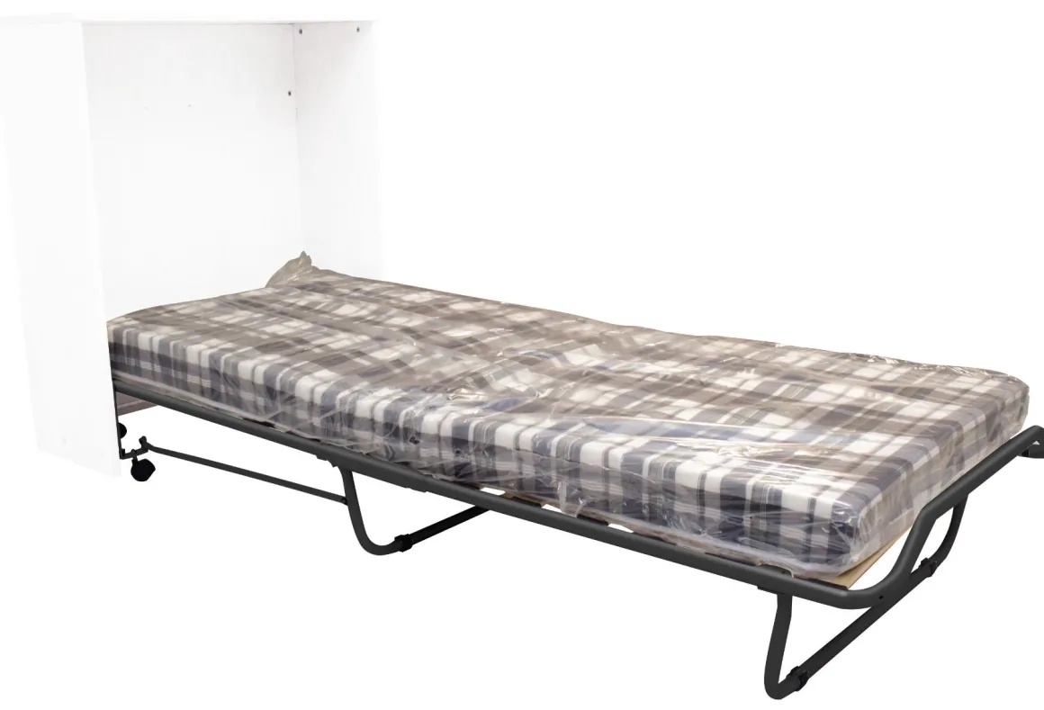 MOBILE LETTO A SCOMPARSA SINGOLO BIANCO OPACO