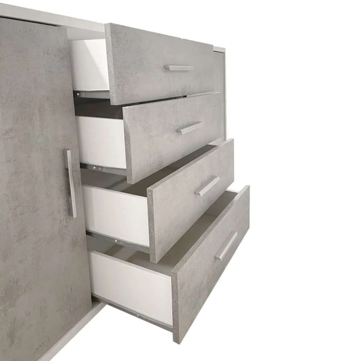MOBILE MOD. DOUBLE 2A+4C OSS.BIANCO/CEMENTO : vendita online MOBILE MOD. DOUBLE 2A+4C OSS.BIANCO/CEMENTO in offerta