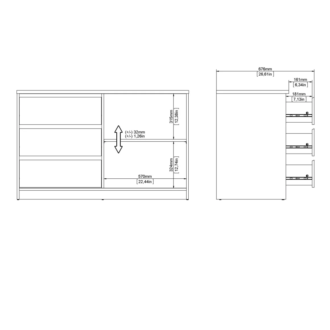 MOBILE MOD.NAJA CM 118.9X50 H.75.6 JACKSON HICKORY: vendita online MOBILE MOD.NAJA CM 118.9X50 H.75.6 JACKSON HICKORY in offerta