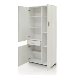 MOBILE MULTIUSO CM 77X34 H. 178 BIANCO FRASSINATO : vendita online MOBILE MULTIUSO CM 77X34 H. 178 BIANCO FRASSINATO in offerta