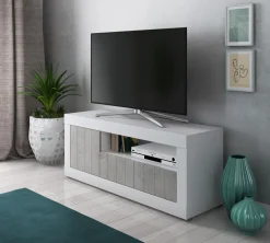Mobile porta tv bianco frassinato: modello REVEN