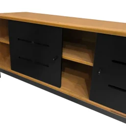 Mobile porta tv in legno massello color quercia