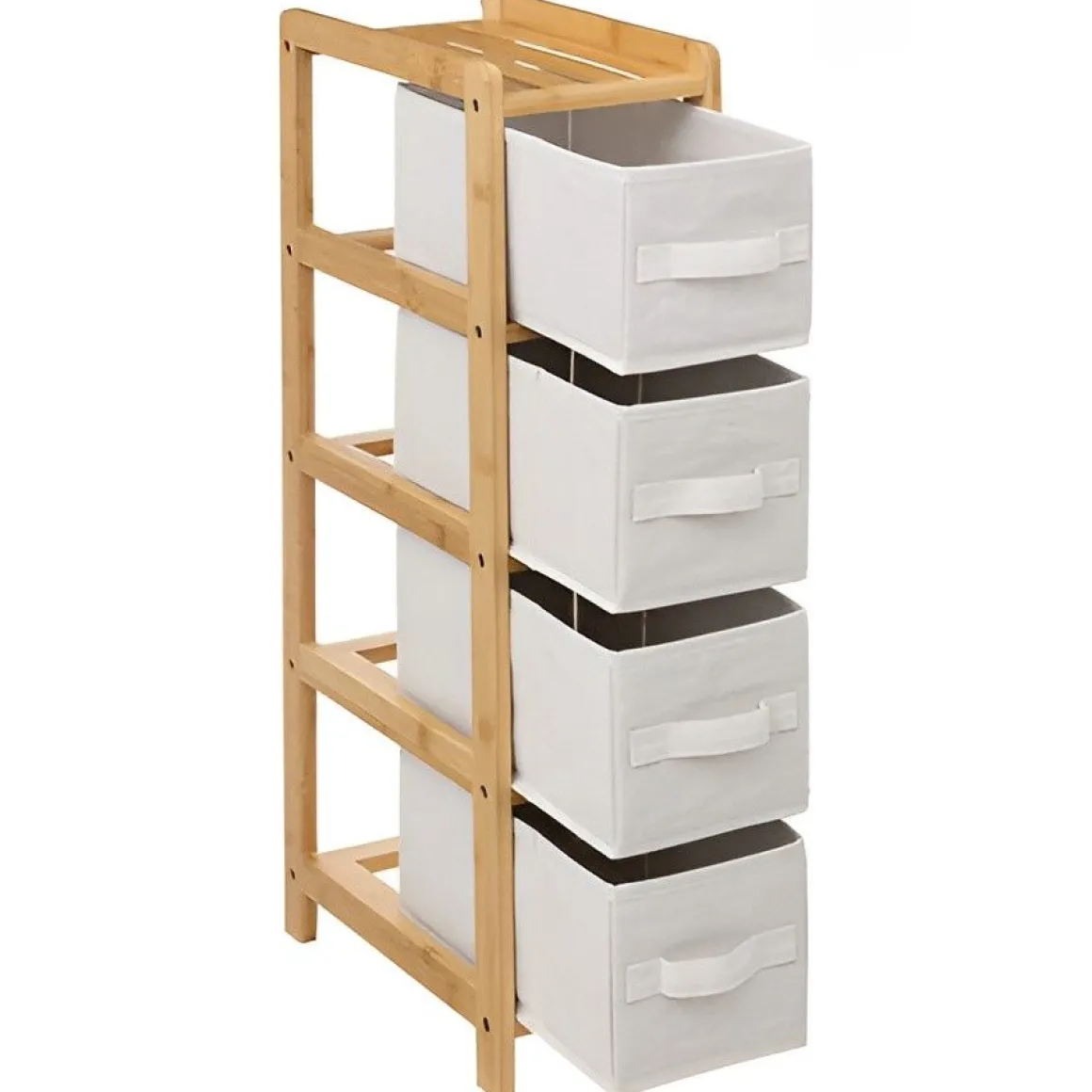 MOBILETTO MULTIUSO TIDY CON 4 CASSETTI IN TESSUTO 33X19 H.78,5CM: vendita online MOBILETTO MULTIUSO TIDY CON 4 CASSETTI IN TESSUTO 33X19 H.78,5CM in offerta