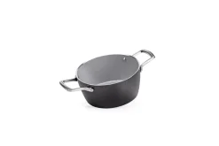 MONETA - CASSERUOLA 2 MANICI CON COPERCHIO IN ALLUMINIO DIAM. 20CM 2.5LT