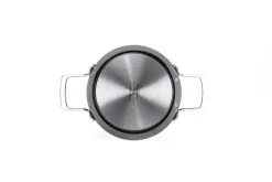 MONETA - CASSERUOLA 2 MANICI CON COPERCHIO IN ALLUMINIO DIAM. 20CM 2.5LT