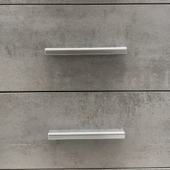 MONILE IN LAMINATO OSSIDO BIANCO - 2 ANTE 4 CASSETTI
