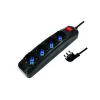 MULTIPRESA CON 4 PRESE UNIVERSALI SPINA 90° CAVO 1,5MT NERA: vendita online MULTIPRESA CON 4 PRESE UNIVERSALI SPINA 90° CAVO 1,5MT NERA in offerta