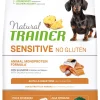 NATURAL TRAINER DOG ADULTO SMALL & TOY SENSITIVE SALMONE E CEREALI INTEGRALI KG 2: vendita online NATURAL TRAINER DOG ADULTO SMALL & TOY SENSITIVE SALMONE E CEREALI INTEGRALI KG 2 in offerta