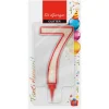 NUMERO 7 GIGANTE CON BRILLANTINI H 11CM E SUPPORTO H 1,3CM : vendita online NUMERO 7 GIGANTE CON BRILLANTINI H 11CM E SUPPORTO H 1,3CM in offerta