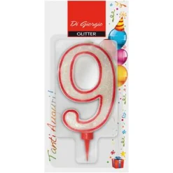 NUMERO 9 GIGANTE CON BRILLANTINI H 11CM E SUPPORTO H 1,3CM : vendita online NUMERO 9 GIGANTE CON BRILLANTINI H 11CM E SUPPORTO H 1,3CM in offerta