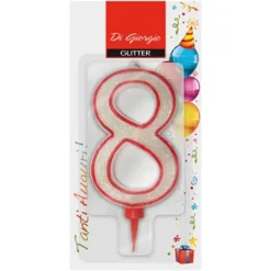 NUMERO 8 GIGANTE CON BRILLANTINI H 11CM E SUPPORTO H 1,3CM : vendita online NUMERO 8 GIGANTE CON BRILLANTINI H 11CM E SUPPORTO H 1,3CM in offerta