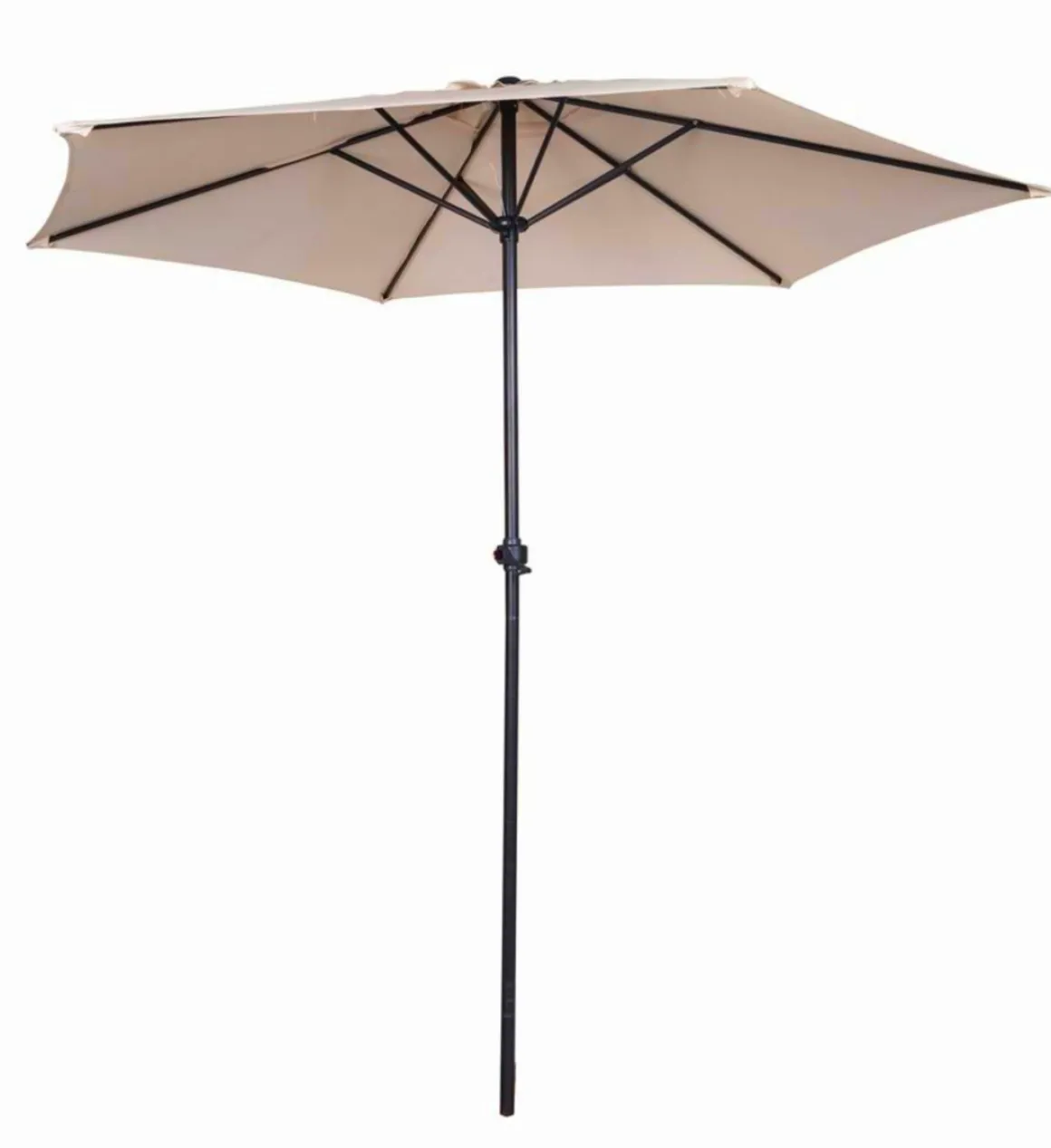 Ombrellone bianco da giardino in alluminio con manovella: ombrelloni a prezzi bassi