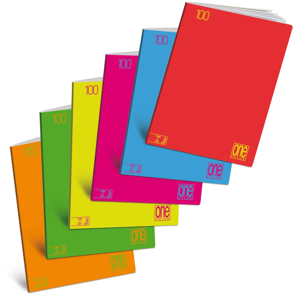 ONE COLOR - QUADERNO MAXI FLUO 24+1 FOGLI A4 QUADRETTI GRANDI ASS.: vendita online ONE COLOR - QUADERNO MAXI FLUO 24+1 FOGLI A4 QUADRETTI GRANDI ASS. in offerta