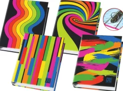 ONE COLOR - RACCOGLITORE AD ANELLI BLACK&FLUO DORSO 4CM 26X32CM ASS.: vendita online ONE COLOR - RACCOGLITORE AD ANELLI BLACK&FLUO DORSO 4CM 26X32CM ASS. in offerta