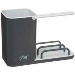 ORGANIZER LAVANDINO 3IN1 IN ABS GRIGIO 21X9X14.5CM