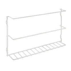 ORGANIZER PORTA TAGLIERI E ROTOLI CUCINA TABLA BIANCO 34X6X20CM