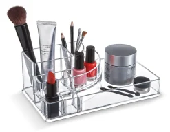 ORGANIZER TRUCCHI 22.3X12.7X8CM TRASPARENTE: vendita online ORGANIZER TRUCCHI 22.3X12.7X8CM TRASPARENTE in offerta