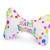 OSSO HAPPY BIRTHDAY IN POLIESTERE CON SQUEAKER 18CM: vendita online OSSO HAPPY BIRTHDAY IN POLIESTERE CON SQUEAKER 18CM in offerta