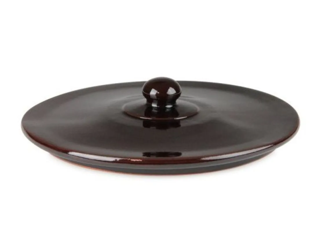 PADELLA 1 MANICO LINEA BRUNA IN TERRACOTTA DIAM. 19CM