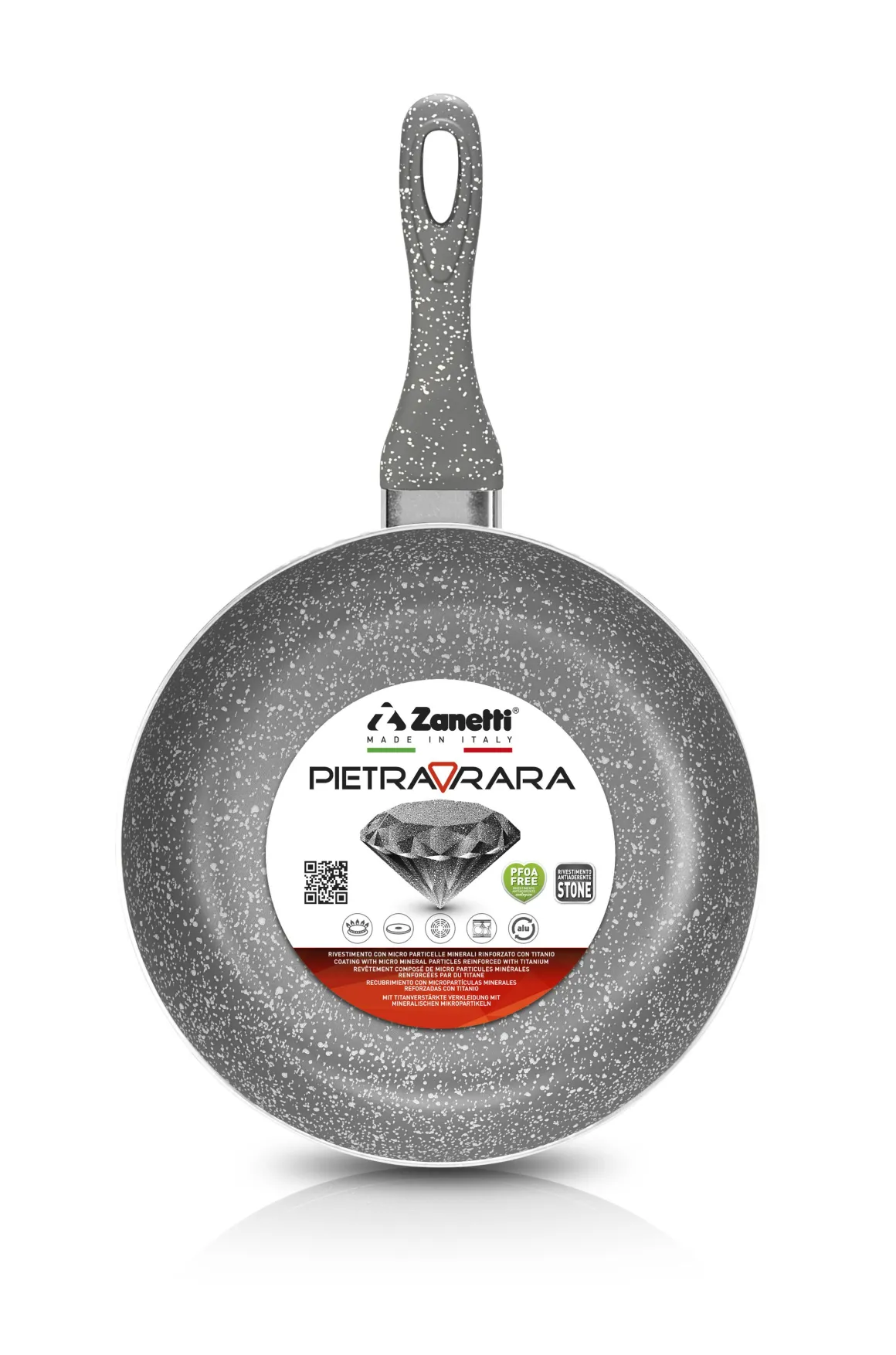 PADELLA 1 MANICO LINEA PIETRA RARA DIAM. 30CM
