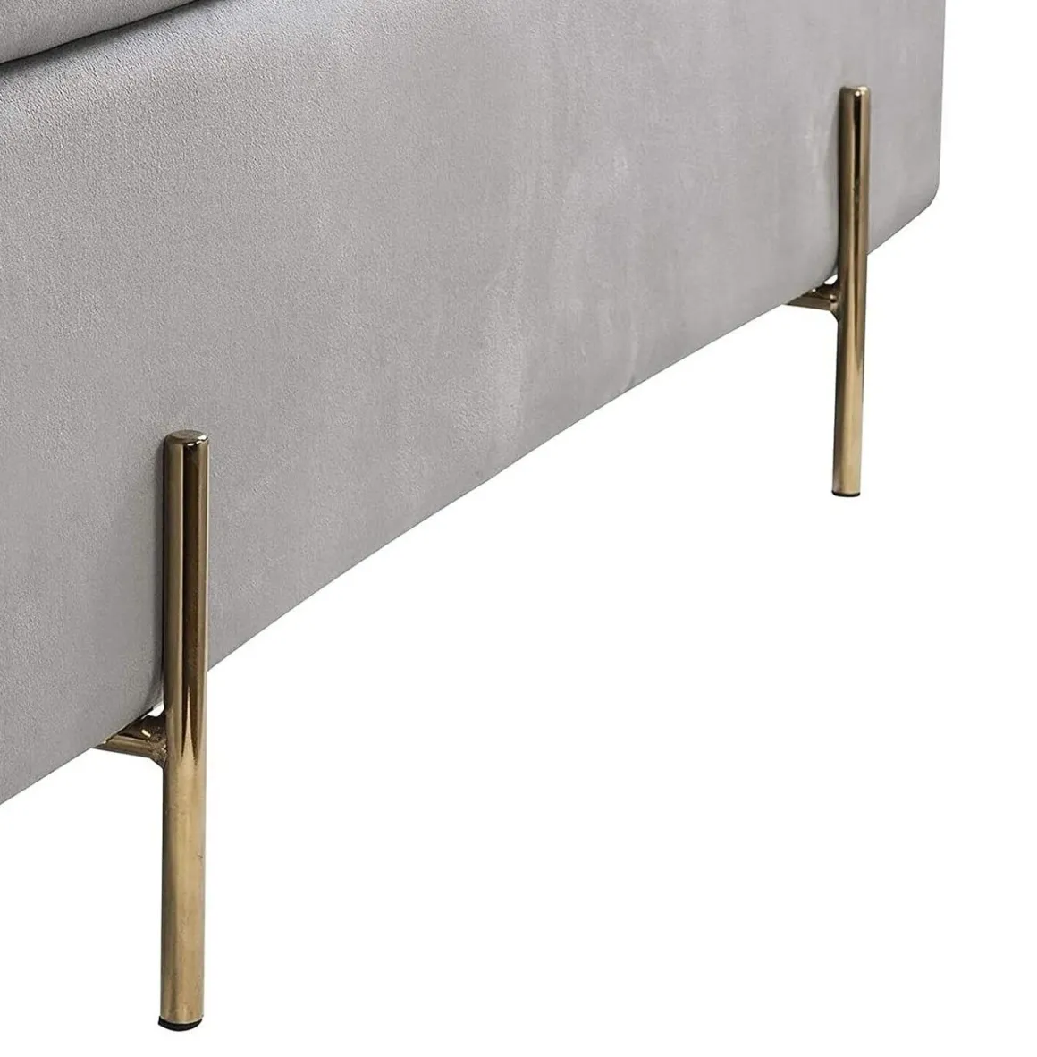 PANCA CONTENITORE CM110X40 H.45CM IN VELLUTO GRIGIO SCURO: vendita online PANCA CONTENITORE CM110X40 H.45CM IN VELLUTO GRIGIO SCURO in offerta