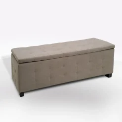 PANCA CONTENITORE CM 138X42 H. 46 IN TESSUTO TORTORA: vendita online PANCA CONTENITORE CM 138X42 H. 46 IN TESSUTO TORTORA in offerta