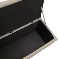 PANCA CONTENITORE CM 138X42 H. 46 IN TESSUTO TORTORA: vendita online PANCA CONTENITORE CM 138X42 H. 46 IN TESSUTO TORTORA in offerta